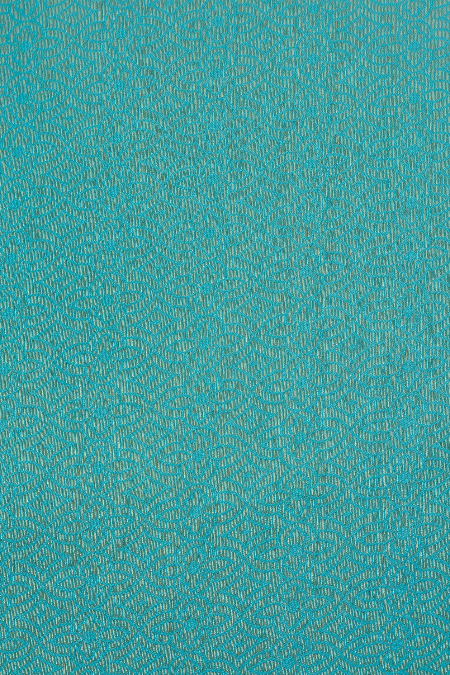 Ivory Banarasi Brocade Fabric with Floral Geometric Weave