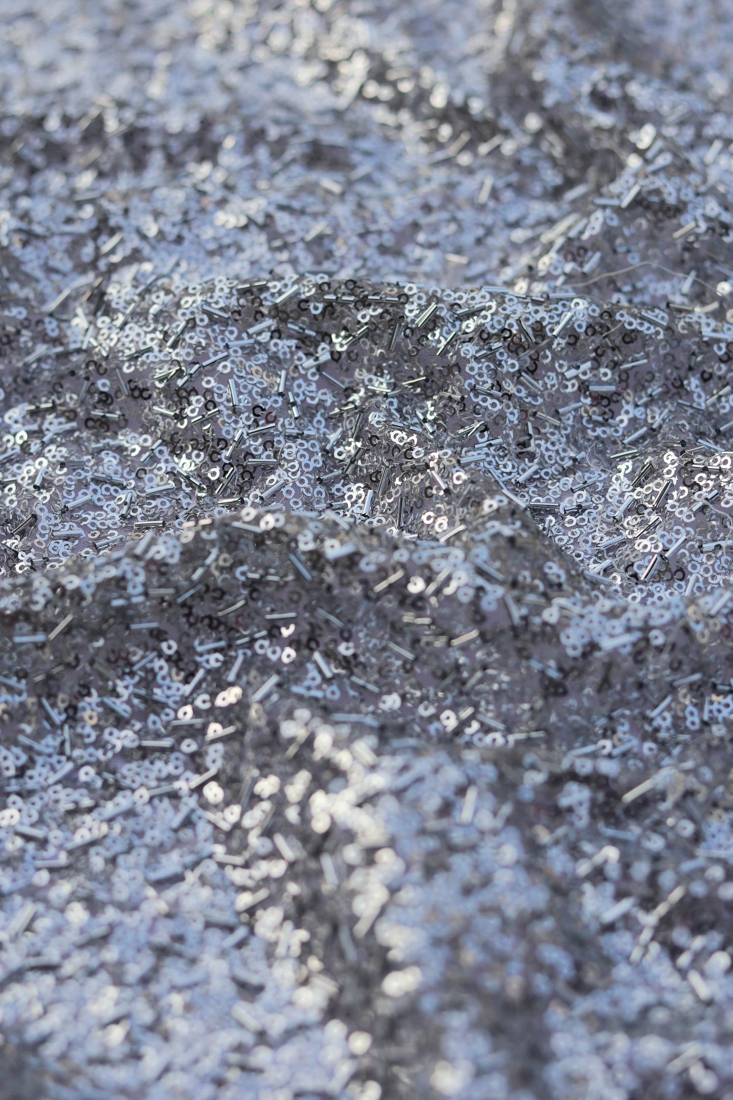 Metallic Luxe All Over Sequined Fabric