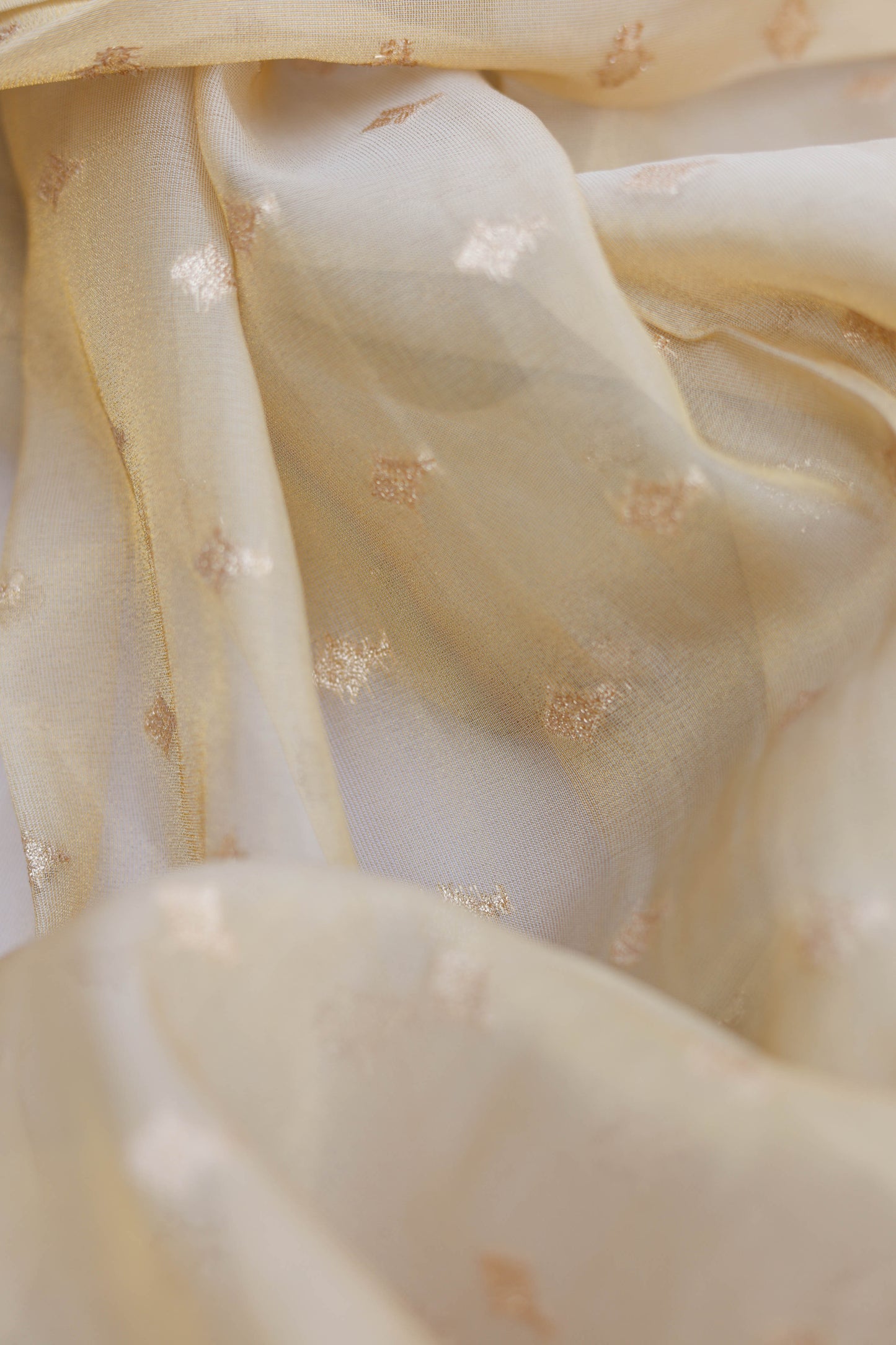 Elegant Gold Diamond Motif Jacquard Fabric