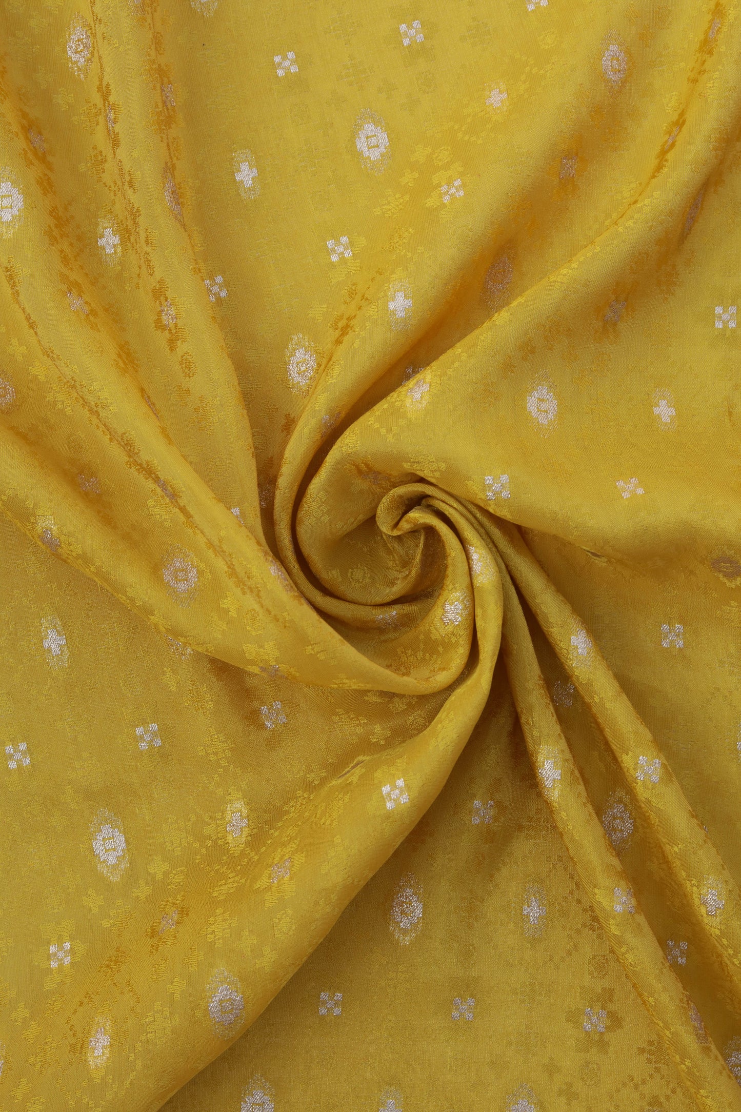 Metallic Sheen Self-Pattern Jacquard Fabric