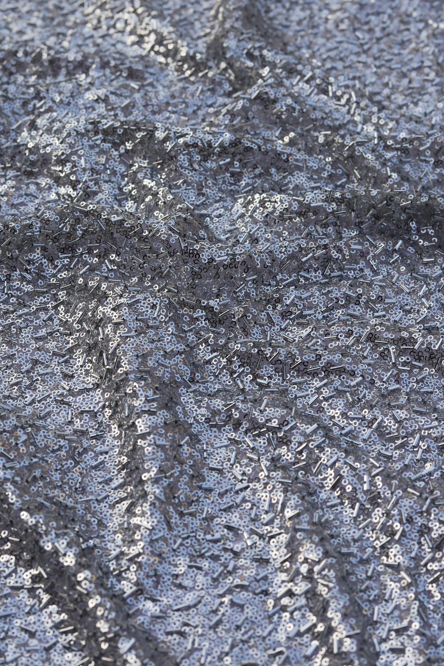 Metallic Luxe All Over Sequined Fabric