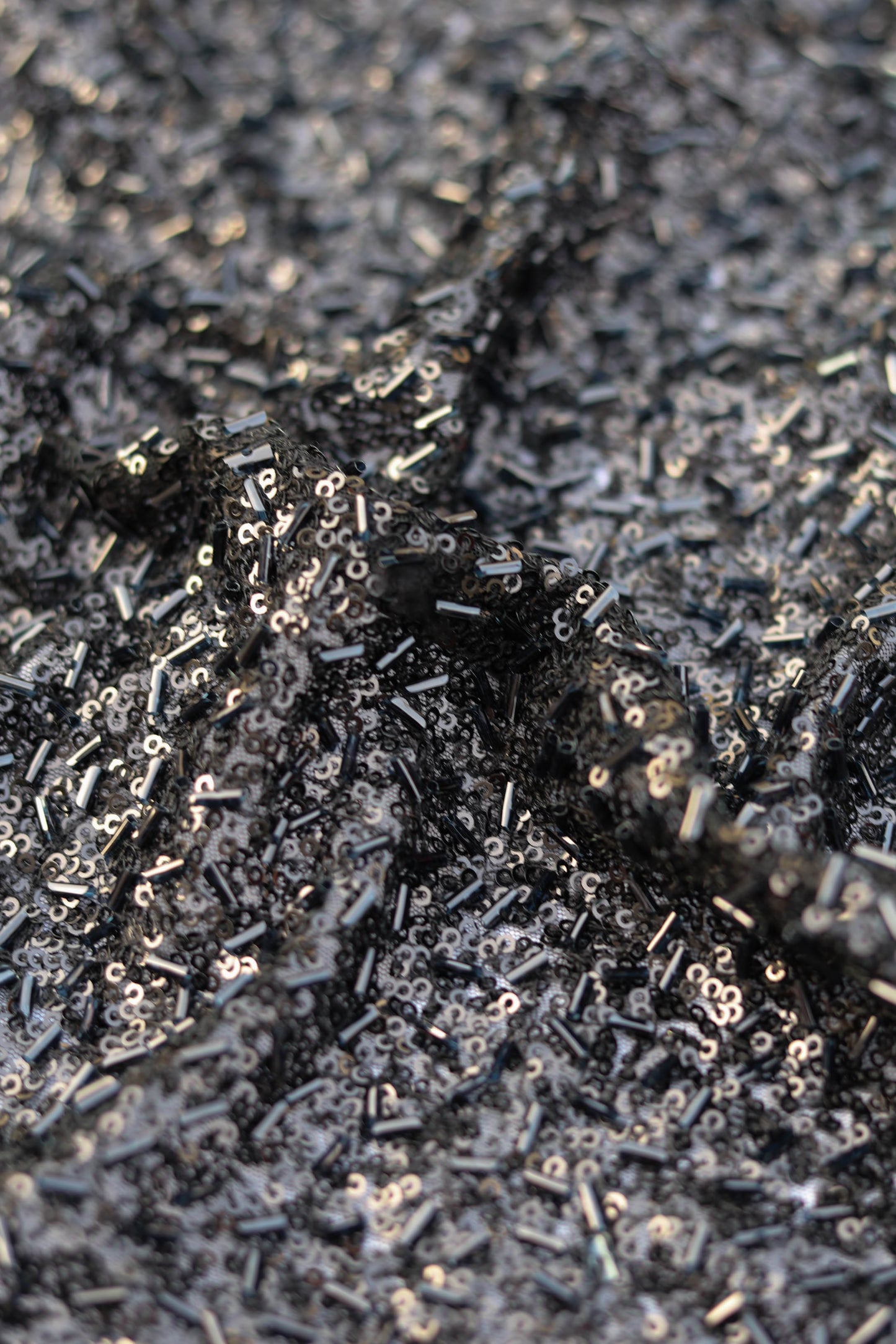 Metallic Luxe All Over Sequined Fabric