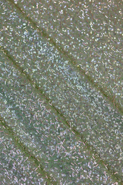 Sequin & Tube Bead Embellished Fox Georgette Fabric