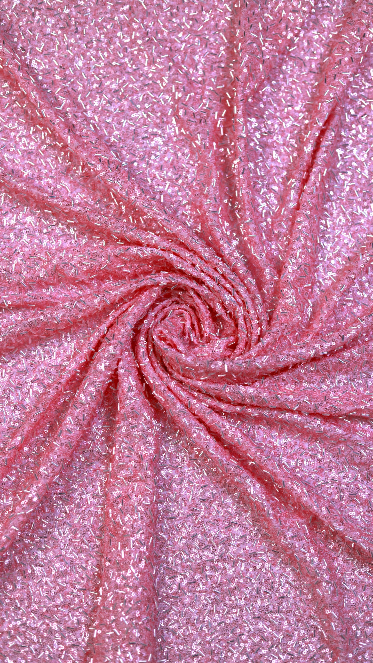 Sequin & Tube Bead Embellished Fox Georgette Fabric