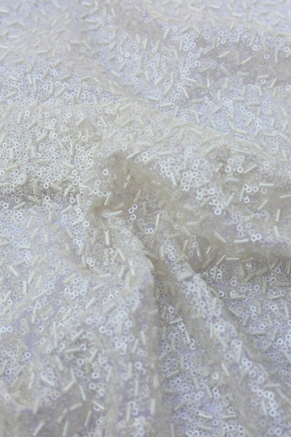 Metallic Luxe All Over Sequined Fabric