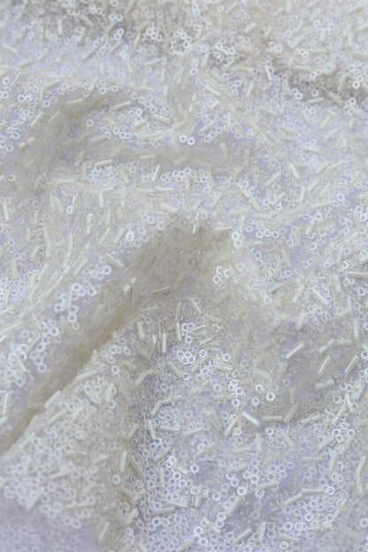 Metallic Luxe All Over Sequined Fabric