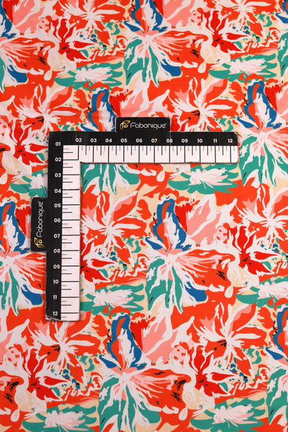 Sunset Splash Muslin Printed Fabric