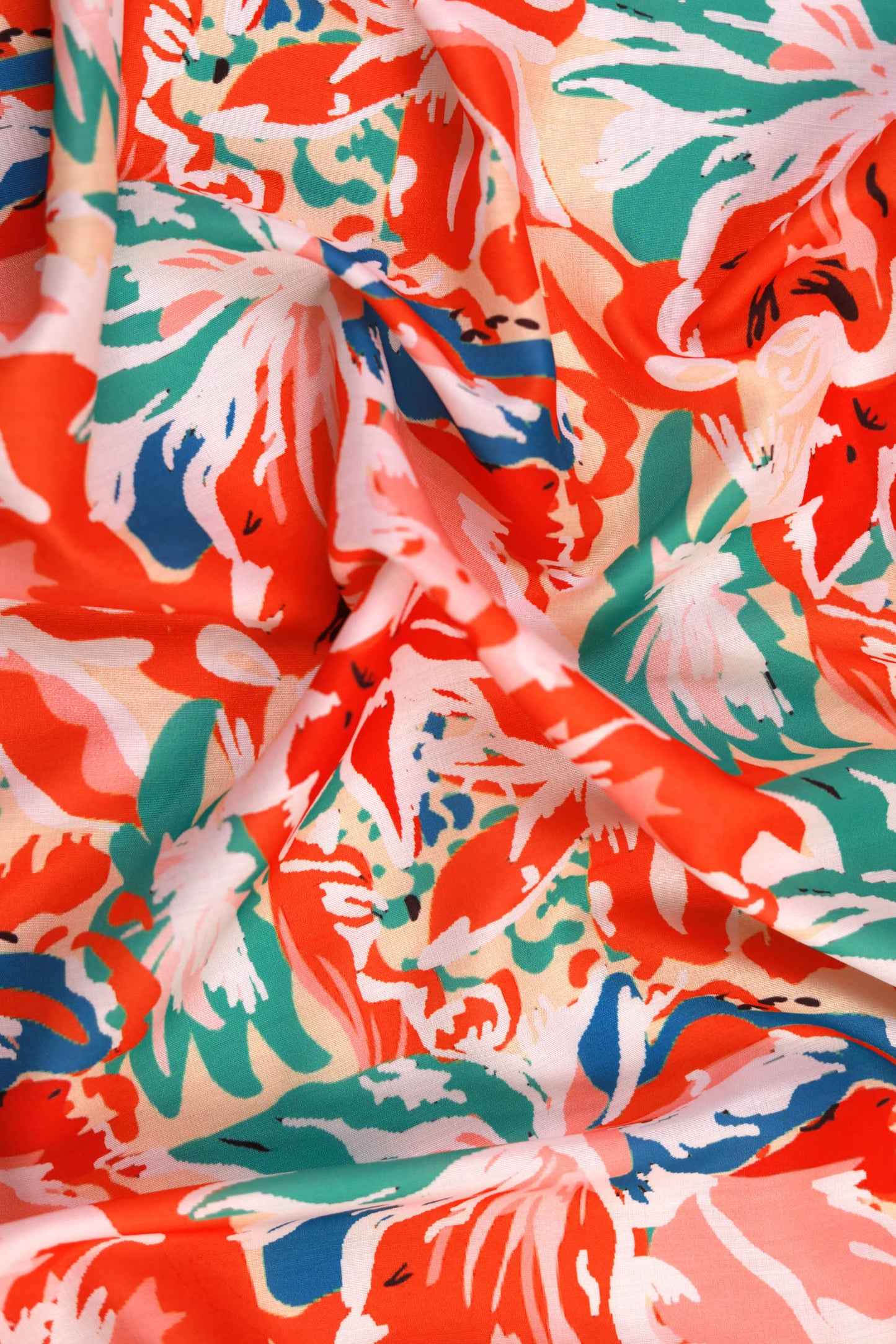 Sunset Splash Muslin Printed Fabric