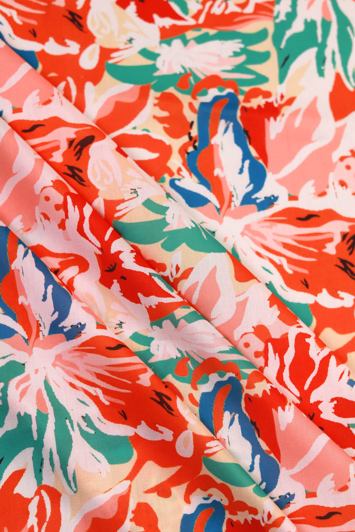 Sunset Splash Muslin Printed Fabric