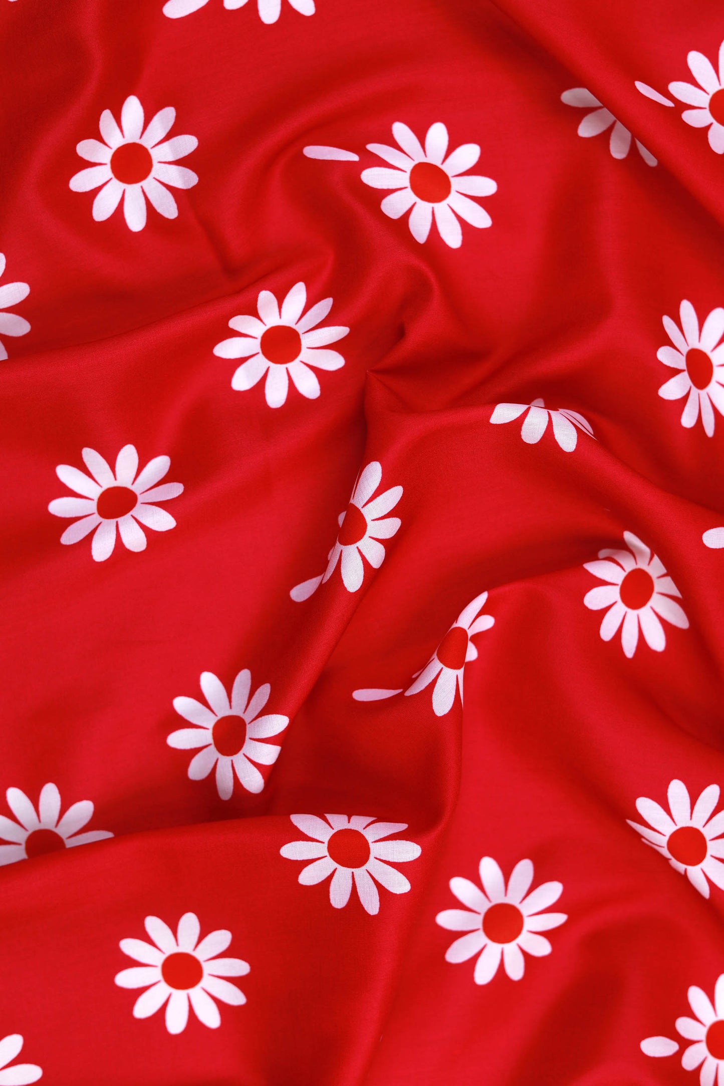 Rosy Meadow Muslin Printed Fabric