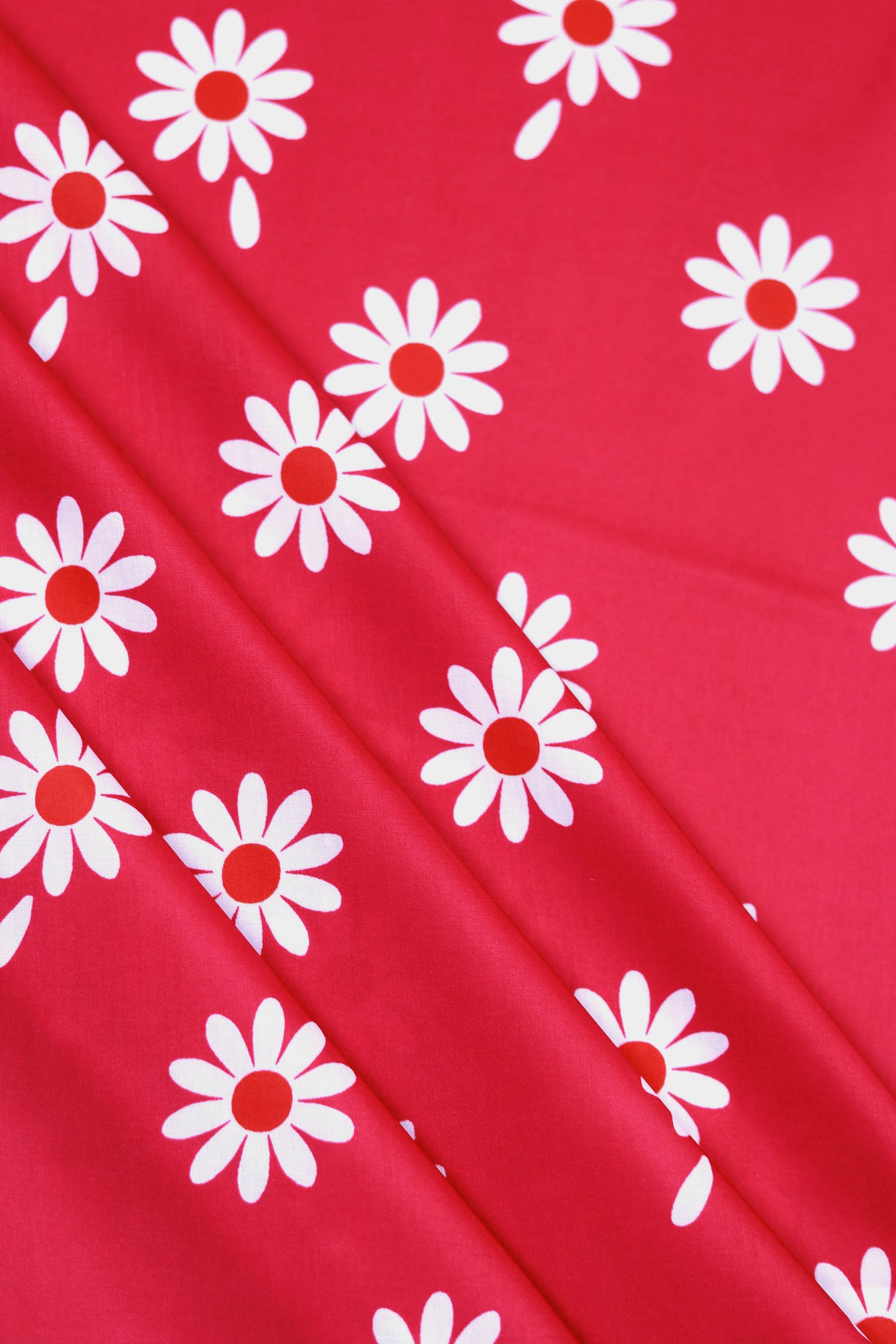 Rosy Meadow Muslin Printed Fabric