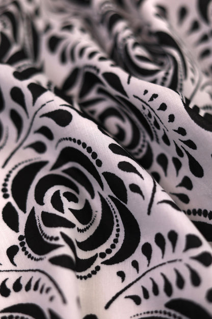 Midnight Rose Unstitched Fabric Combo