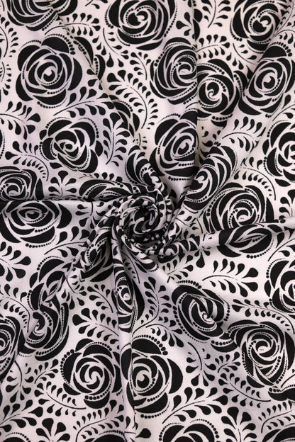 Midnight Rose Unstitched Fabric Combo