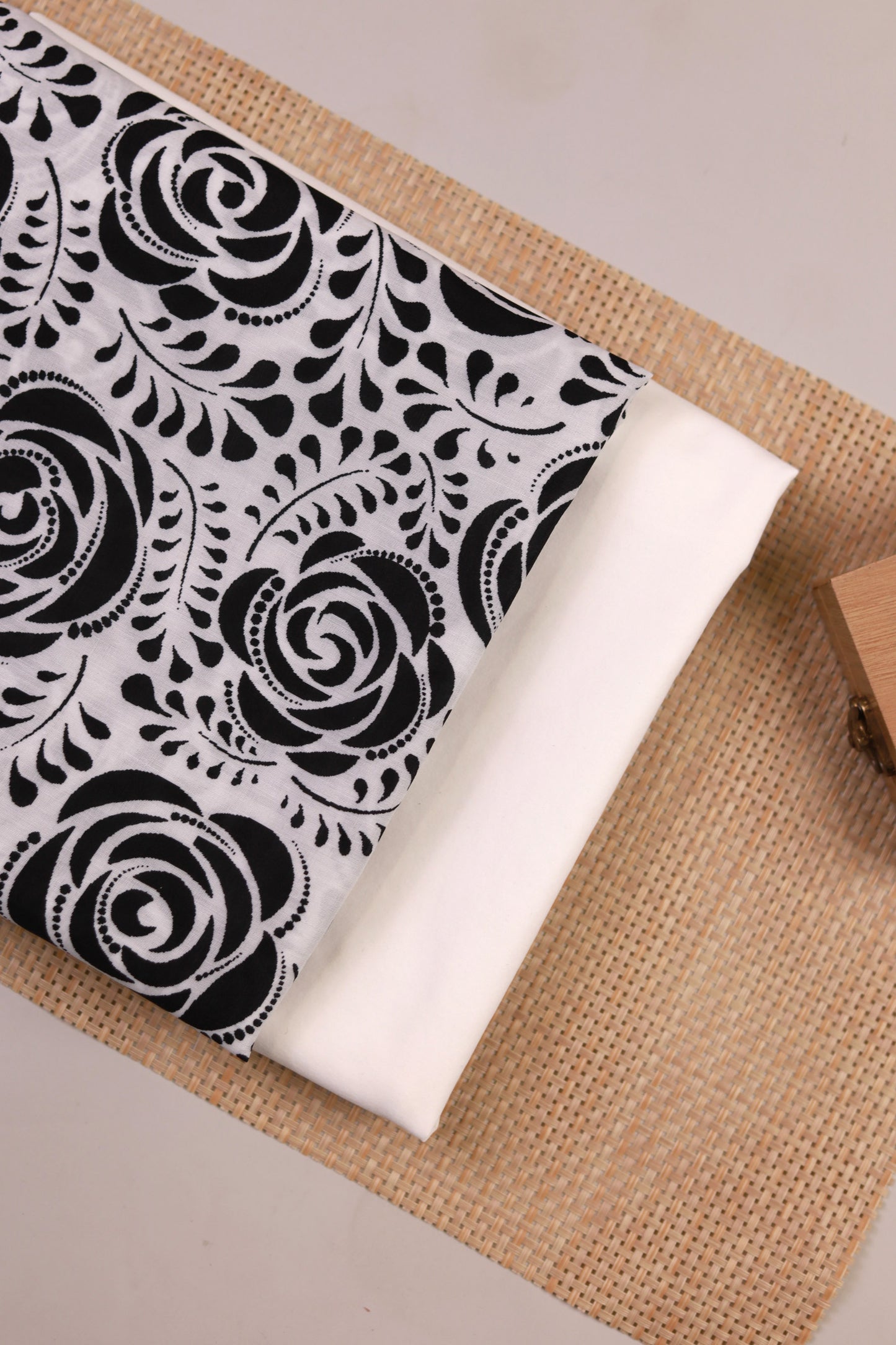 Midnight Rose Unstitched Fabric Combo