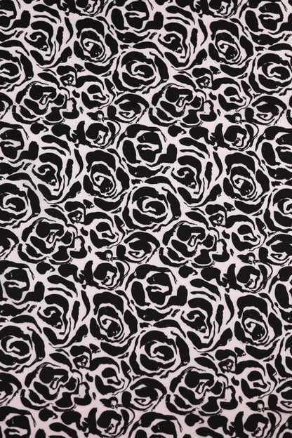 Shadow Blossom Muslin Printed Fabric
