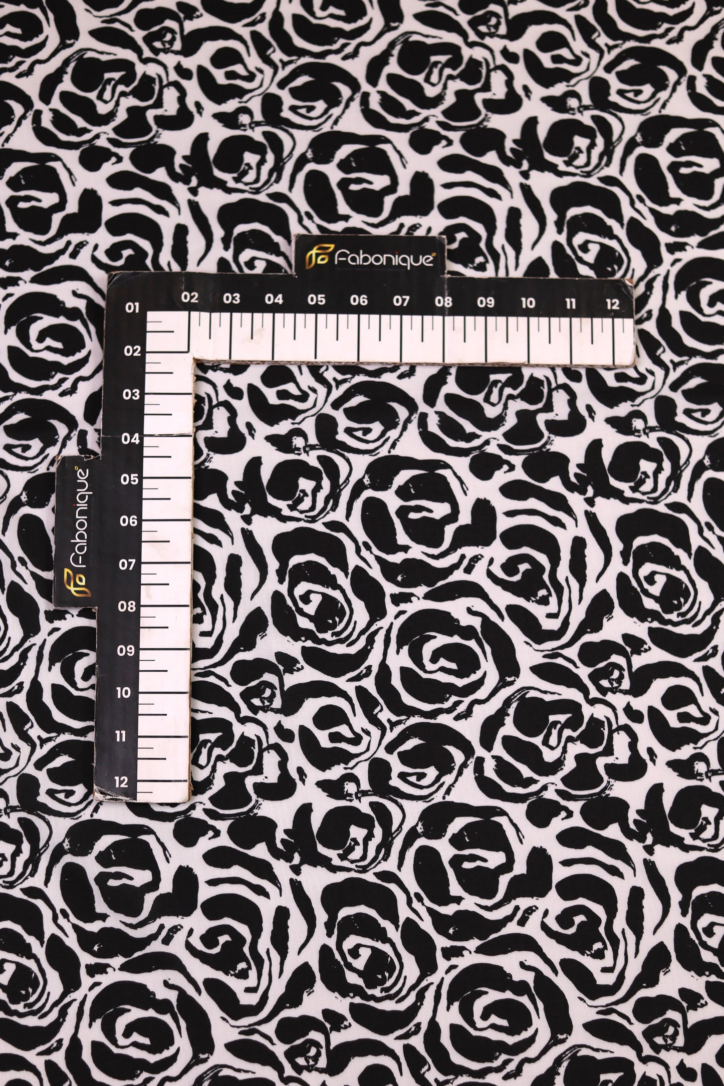 Noir Bloom Unstitched Fabric Combo