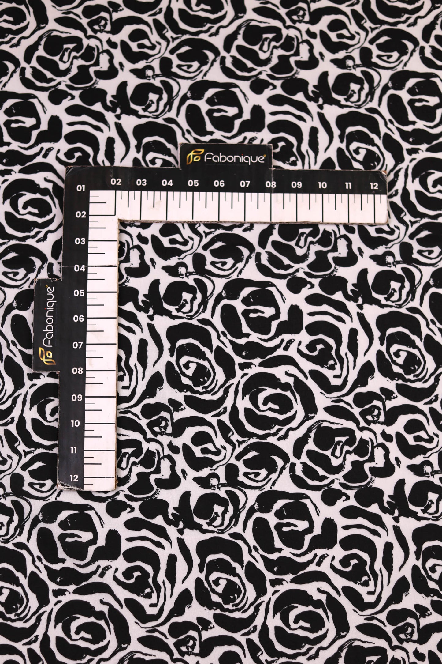 Shadow Blossom Muslin Printed Fabric