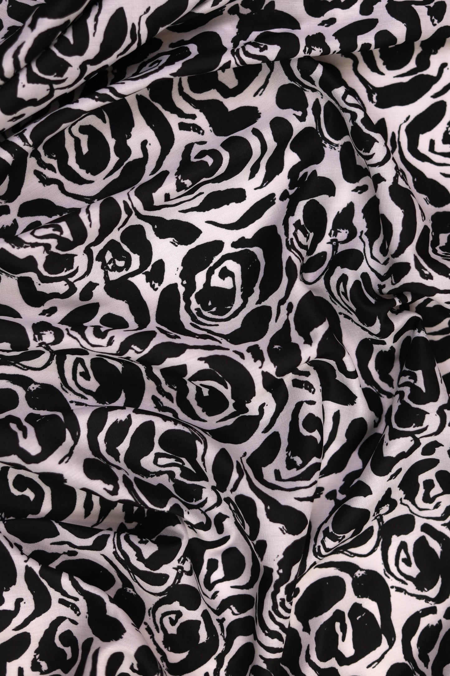 Shadow Blossom Muslin Printed Fabric