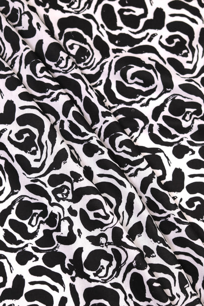 Shadow Blossom Muslin Printed Fabric
