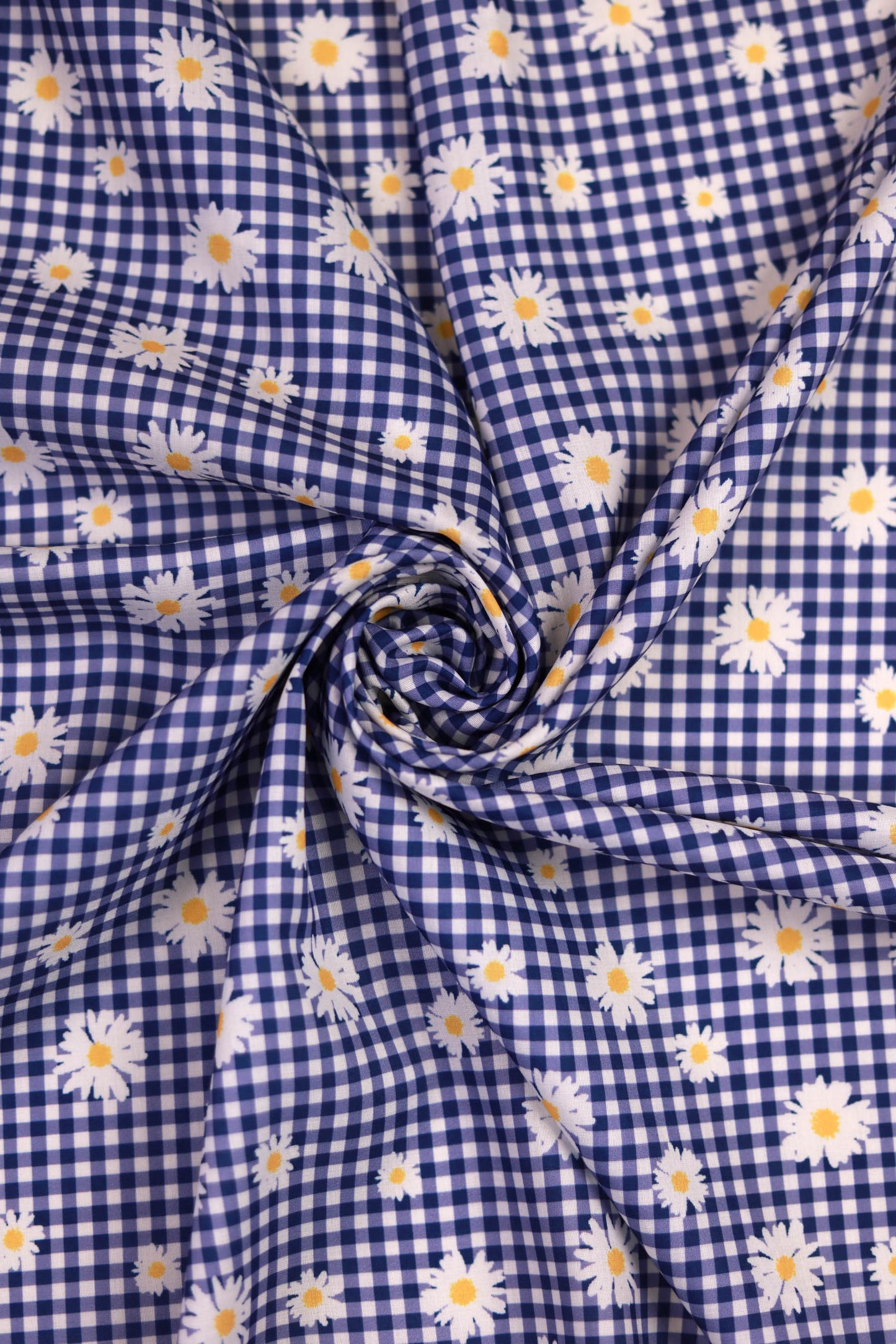 Summer Daisy Veil Muslin Printed Fabric