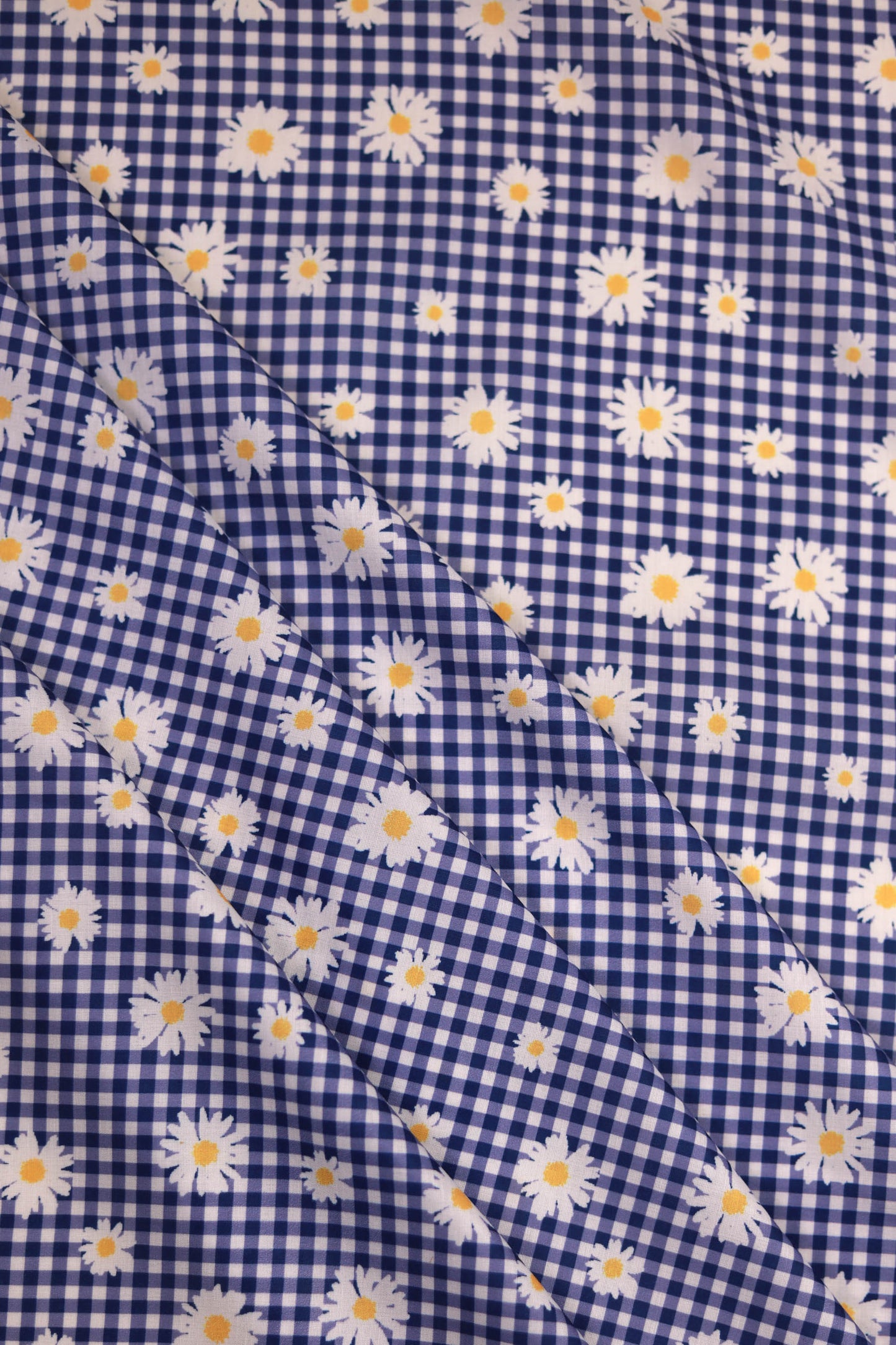 Summer Daisy Veil Muslin Printed Fabric