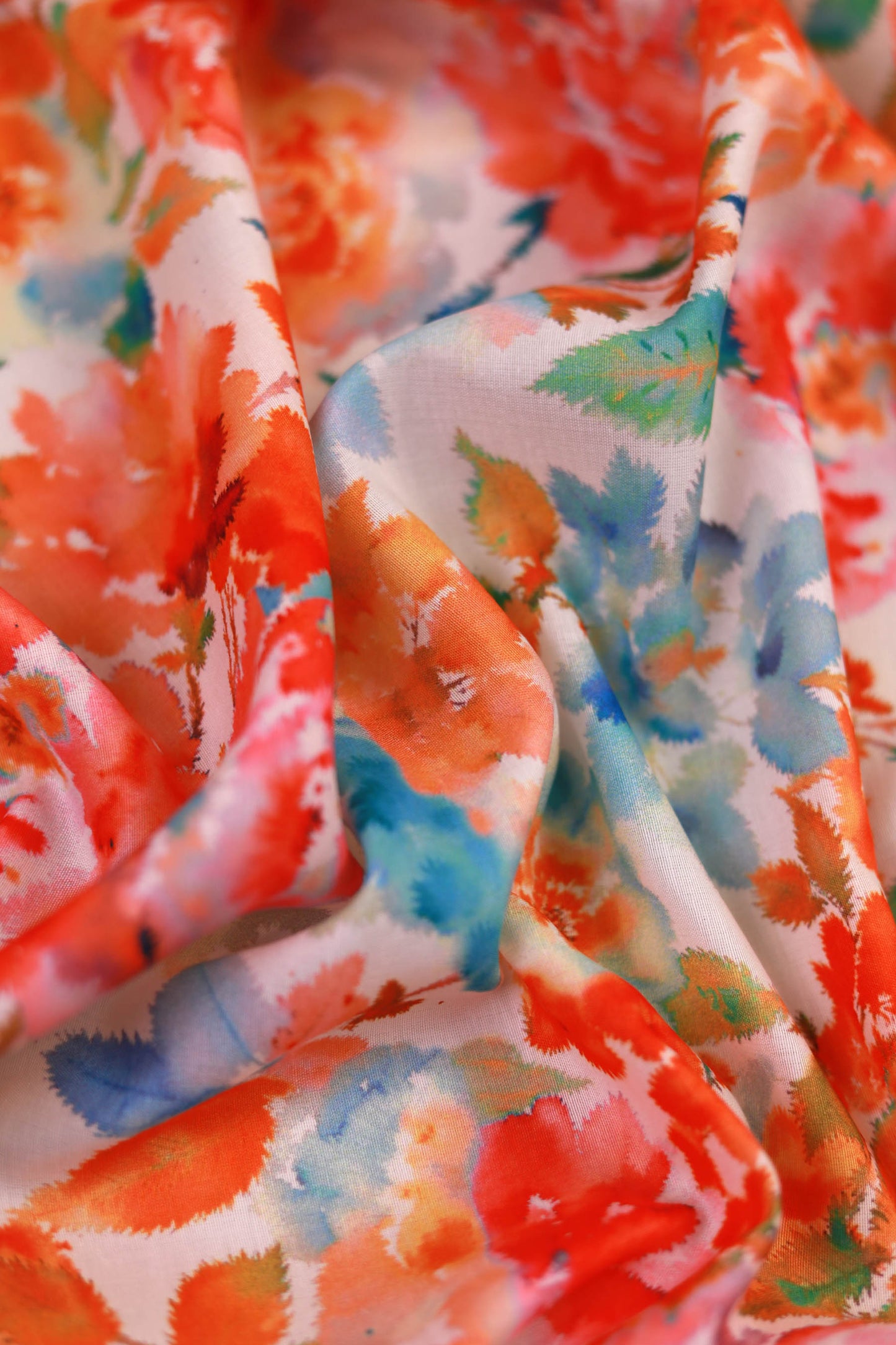 Serenade of Petals Muslin Printed Fabric