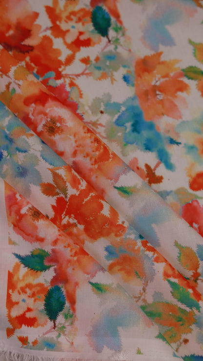 Sunset Bloom Unstitched Fabric Combo