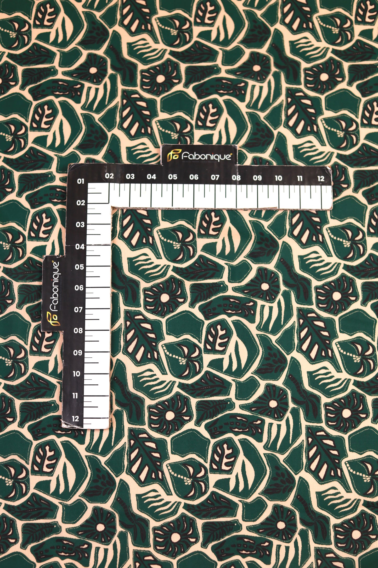 Emerald Leaf Unstitched Fabric Combo
