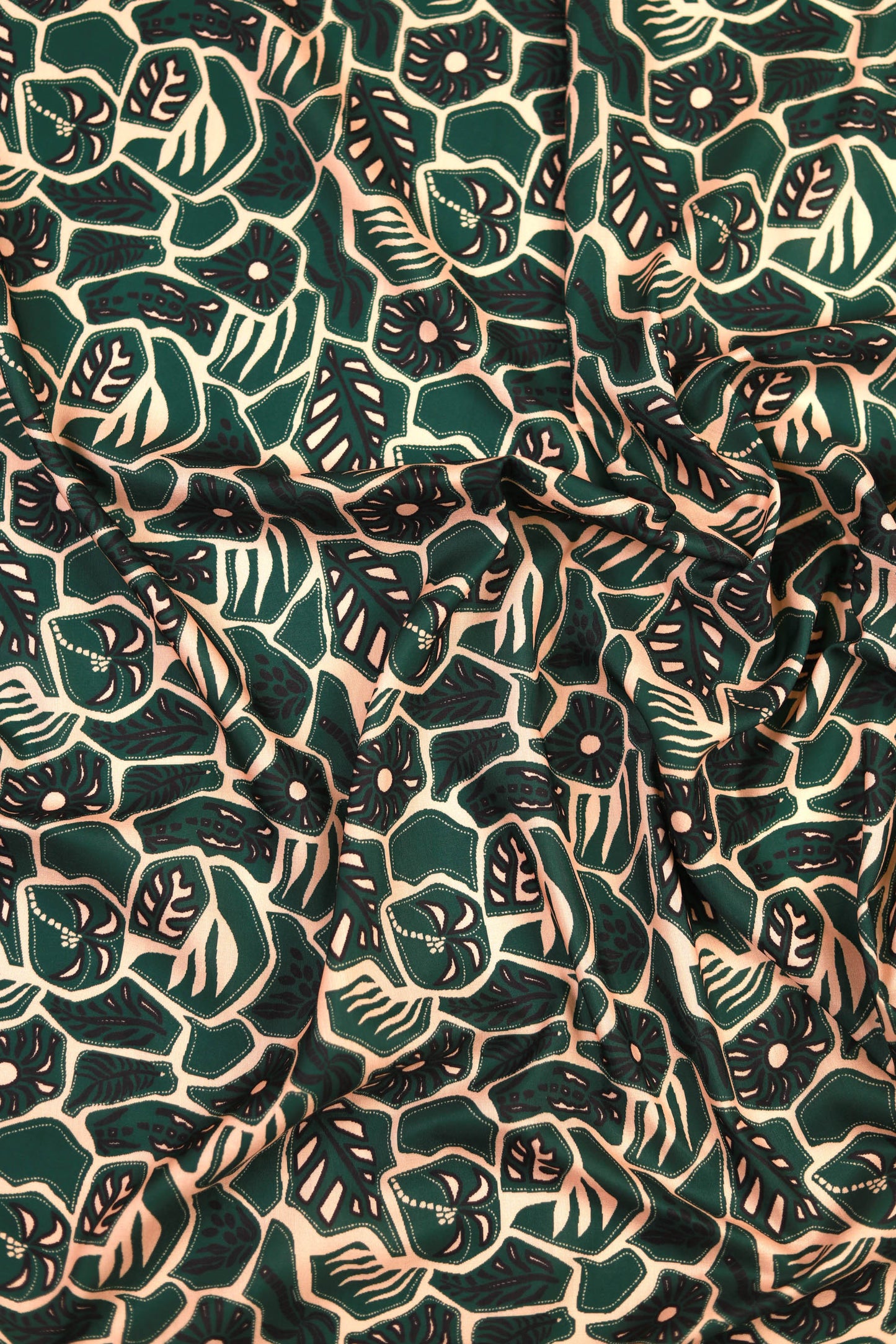 Leaf Whisper Muslin Printed Fabric