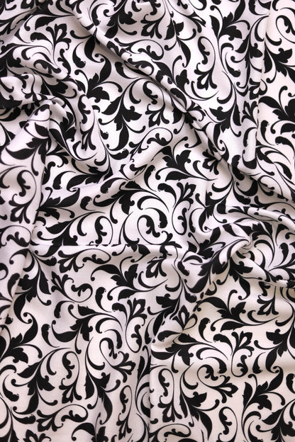 Twilight Scrolls Muslin Printed Fabric