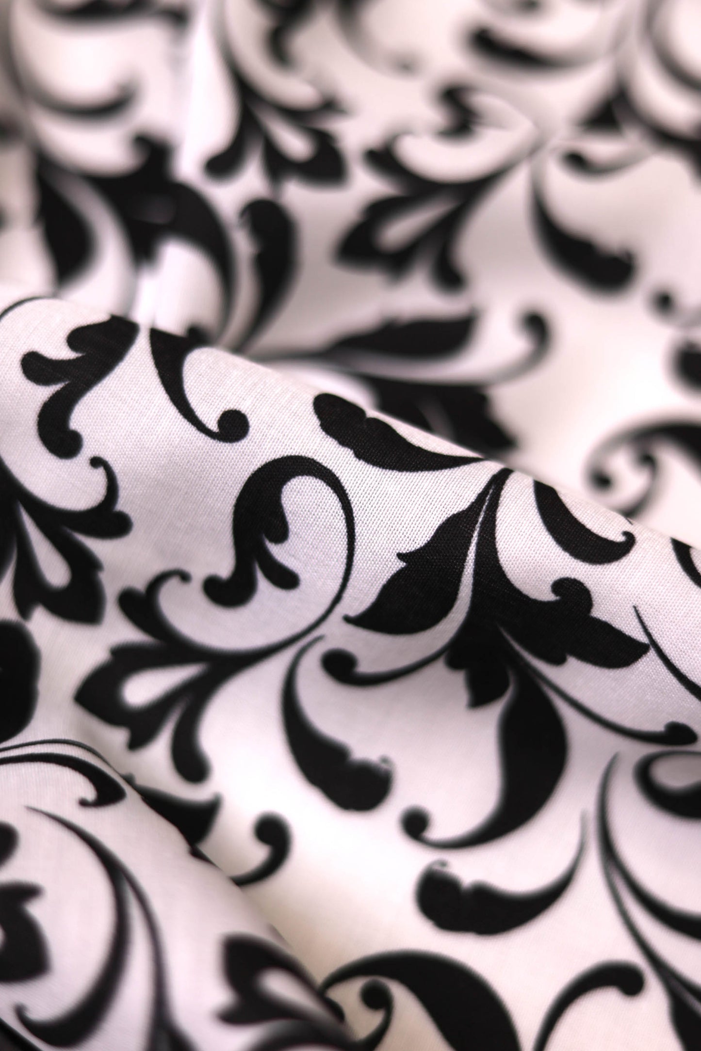 Twilight Scrolls Muslin Printed Fabric