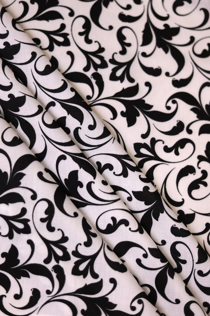 Noir Elegance Unstitched Fabric Combo