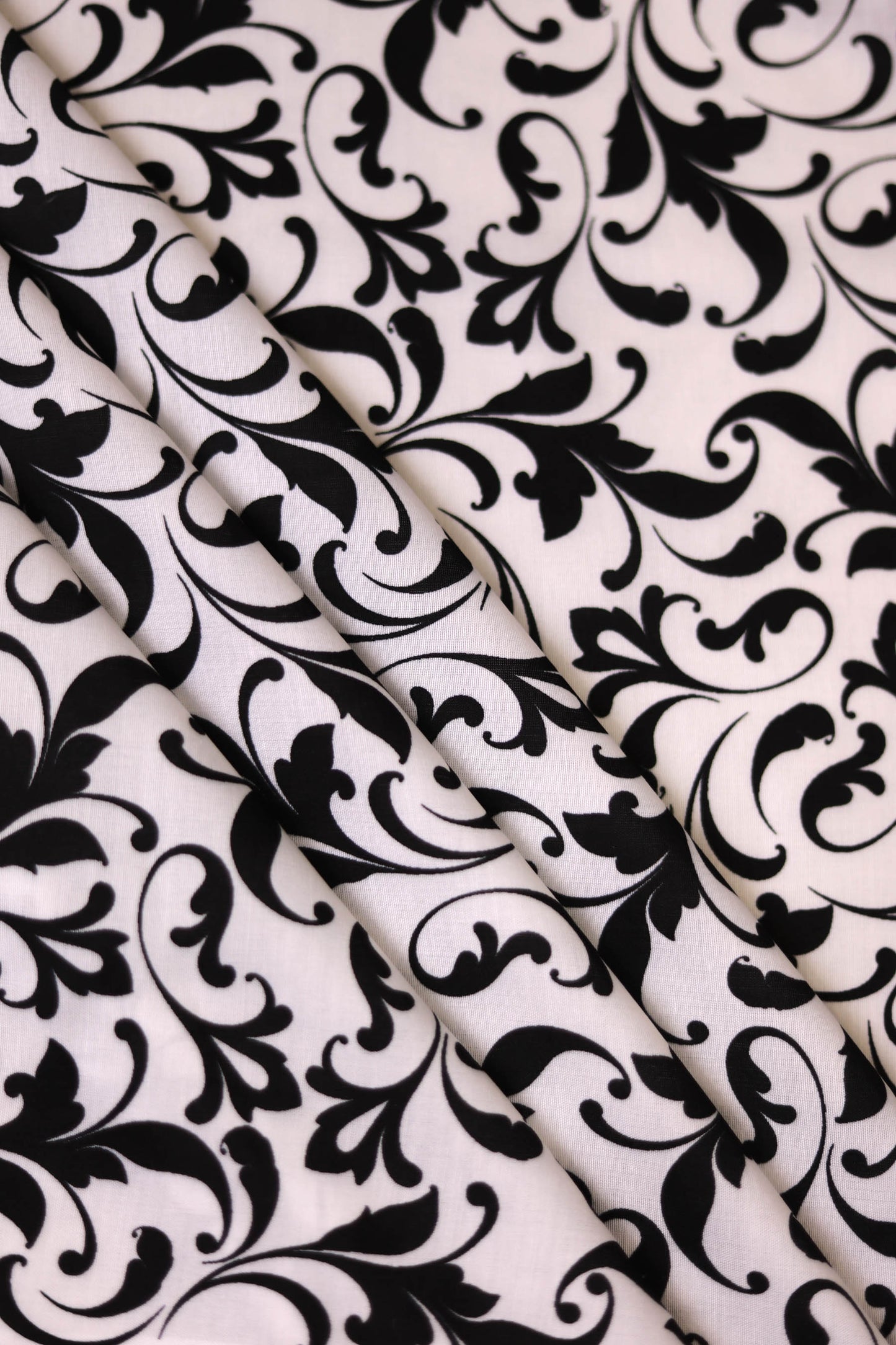 Twilight Scrolls Muslin Printed Fabric