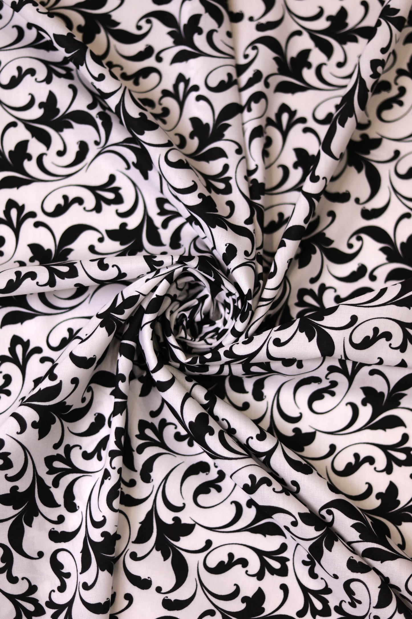 Twilight Scrolls Muslin Printed Fabric