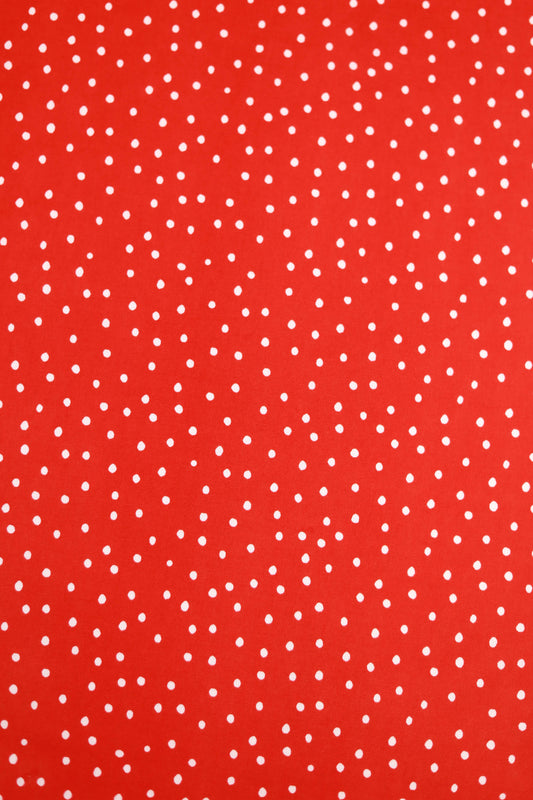 Cherry Dot Muslin Printed Fabric