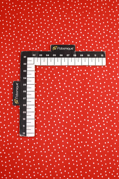 Cherry Dot Muslin Printed Fabric