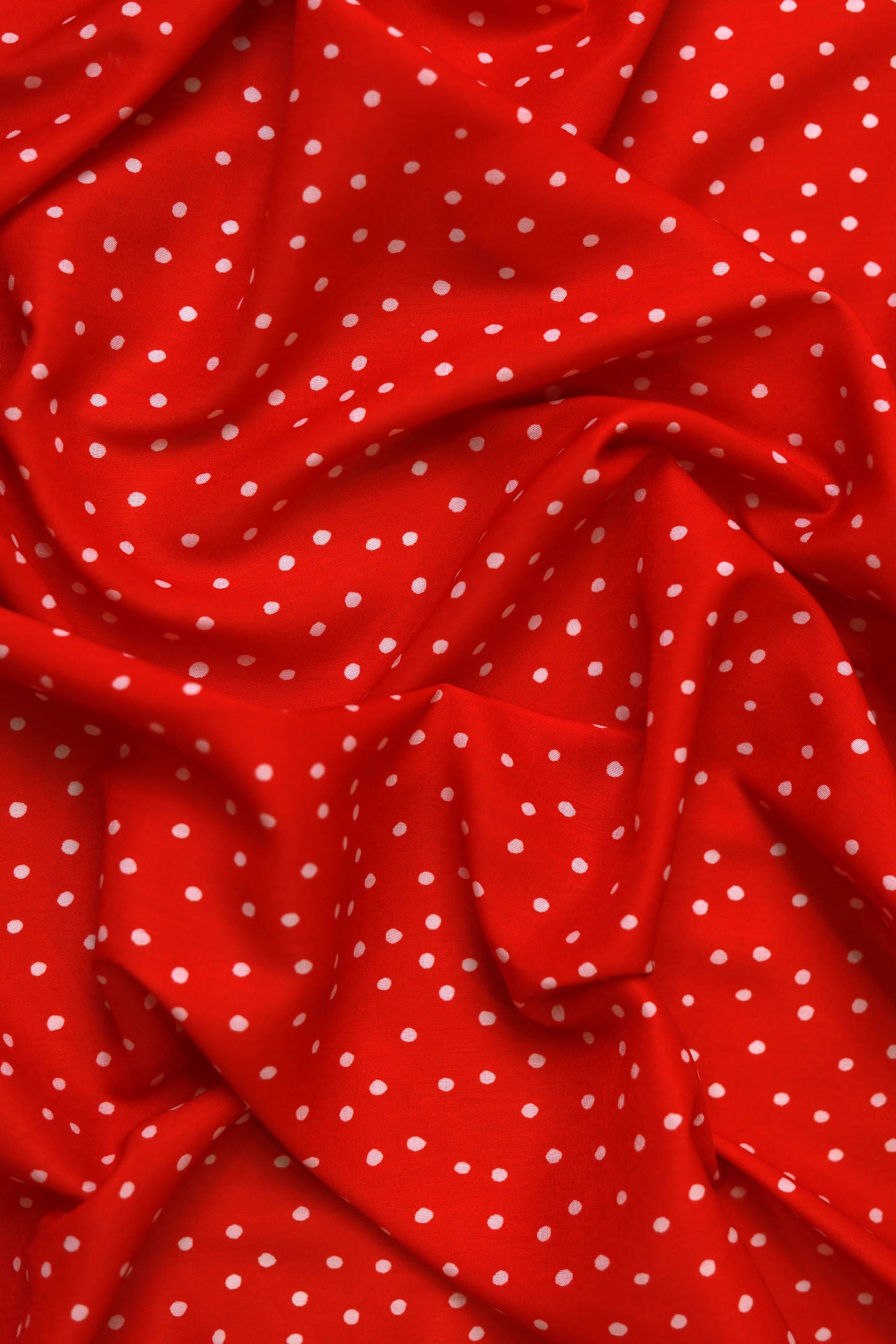 Cherry Dot Muslin Printed Fabric