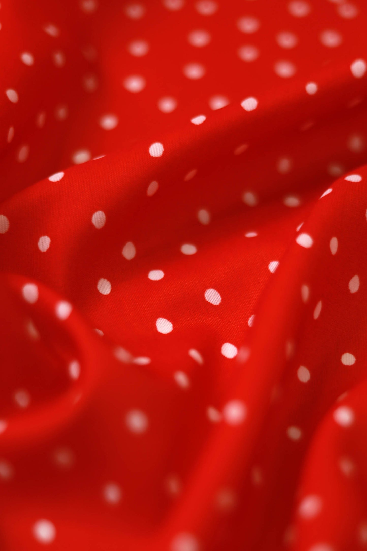 Cherry Dot Muslin Printed Fabric