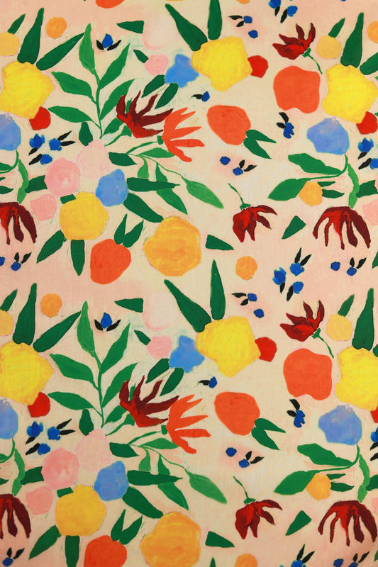 Meadow Melody Muslin Printed Fabric