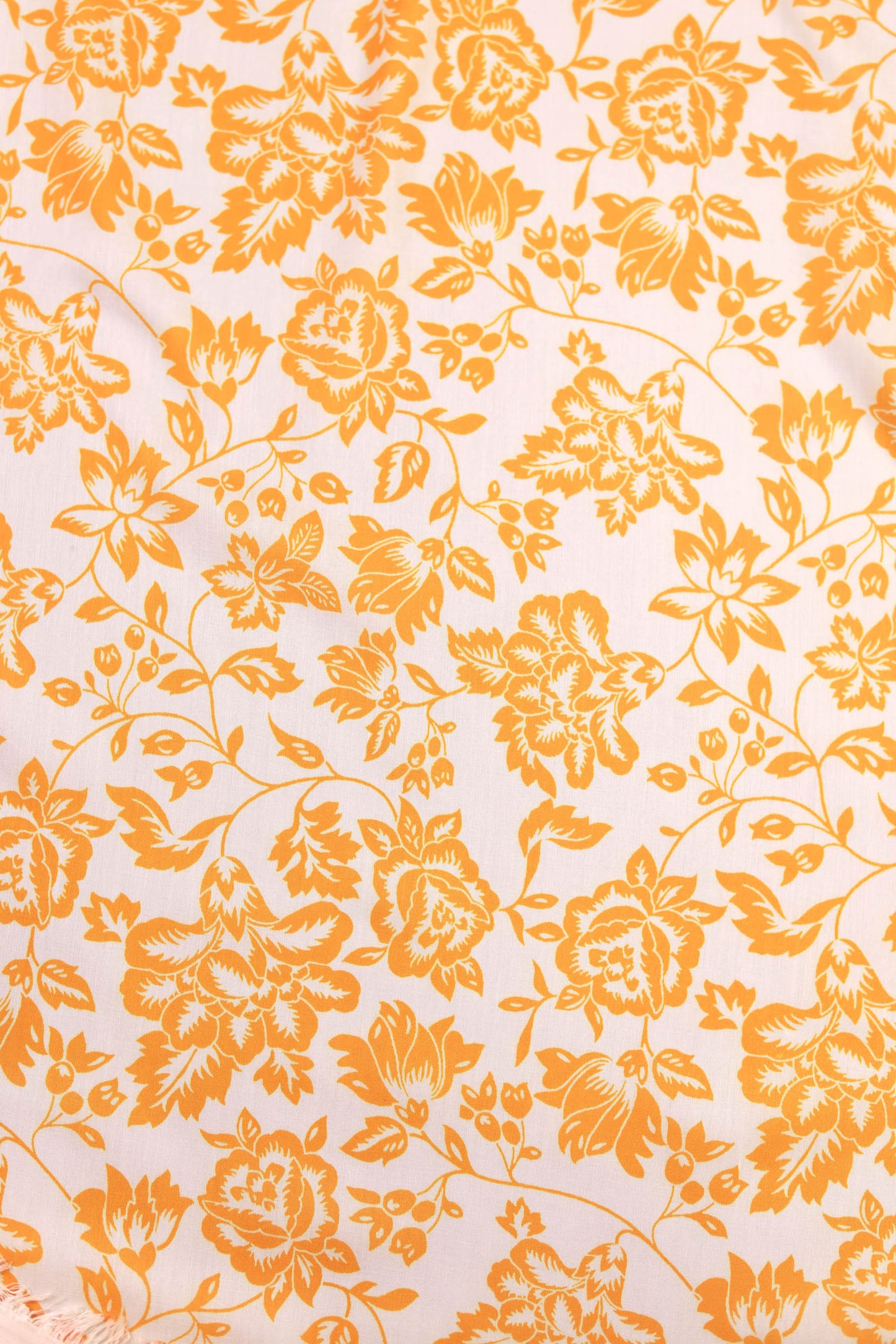 Lemon Glow Veil Muslin Printed Fabric