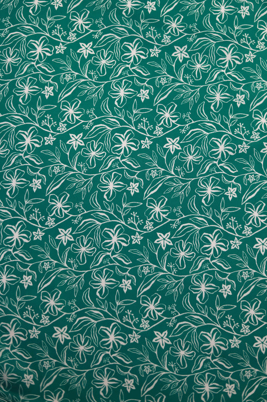 Botanic Serenity Muslin Printed Fabric