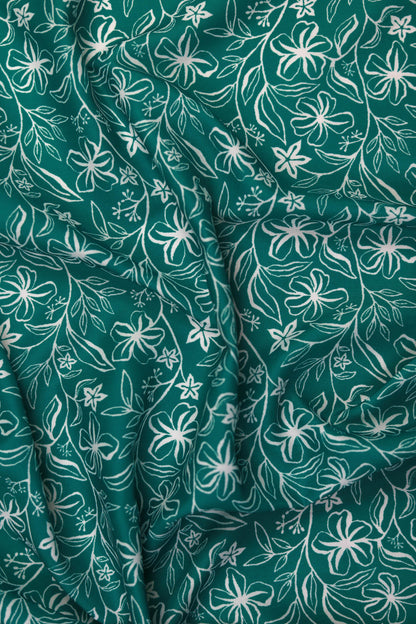 Botanic Serenity Muslin Printed Fabric