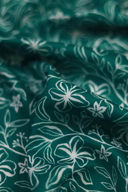 Botanic Serenity Muslin Printed Fabric