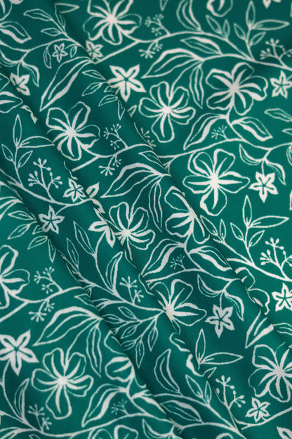 Botanic Serenity Muslin Printed Fabric