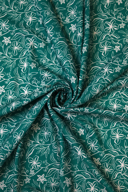 Botanic Serenity Muslin Printed Fabric