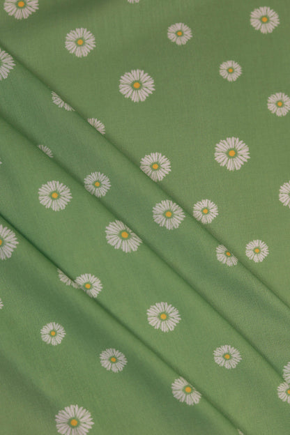 Daisy Veil Muslin Printed Fabric