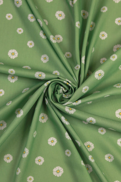 Daisy Veil Muslin Printed Fabric