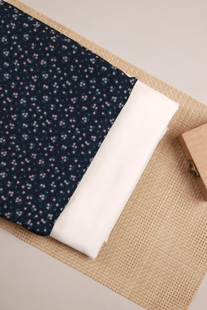 Midnight Bloom Unstitched Fabric Combo