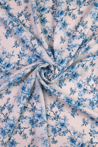Bluebell Charm Unstitched Fabric Combo