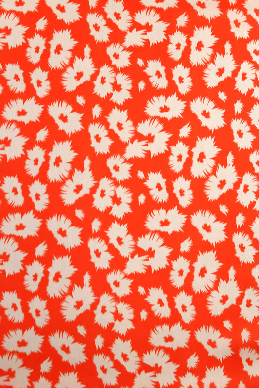 Fiery Blossom Veil Muslin Printed Fabric